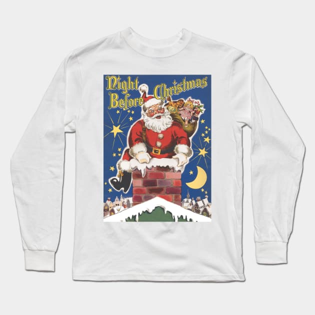 Twas the Night Before Christmas Long Sleeve T-Shirt by MasterpieceCafe